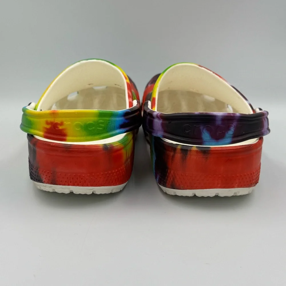 Crocs Unisex Classic Tie-Dye Graphic Clogs Men’s 10 Women’s 12 - Picture 3 of 10